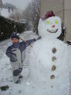 Fabrication de Martin le bonhomme de neige !!